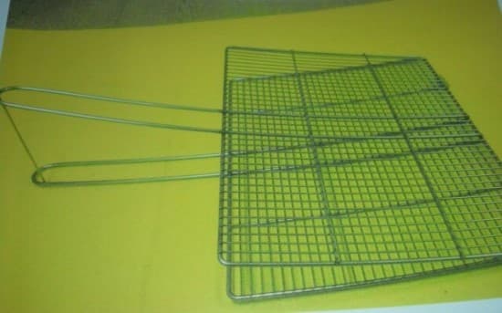 사각 석쇠 - 긴 손잡이가 달린 구이용